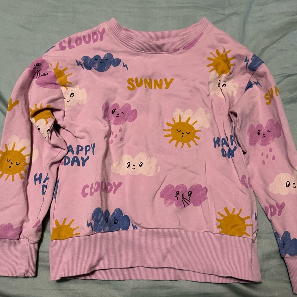 Sunny Kids Graphic Sweatshirt - Purple